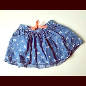Butterfly Print Mini Skirt